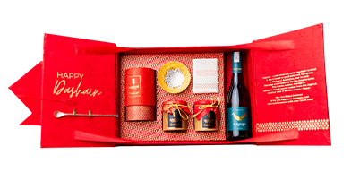 Dashain Ultimate Gift Box 2082 with Wine